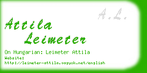 attila leimeter business card